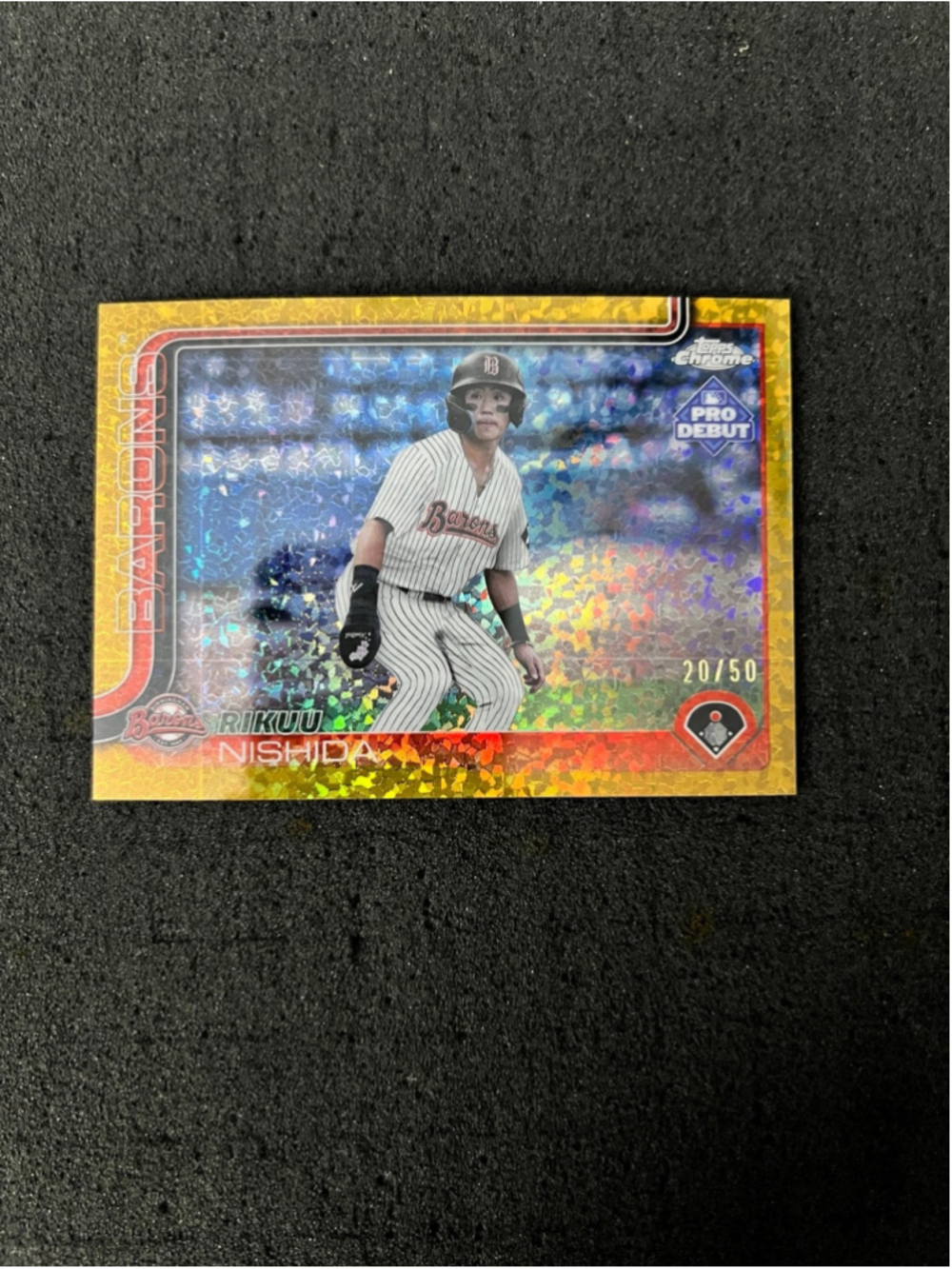 Rikuu Nishida - 2025 Topps Pro Debut Chrome - Gold Mini Diamond #20/50